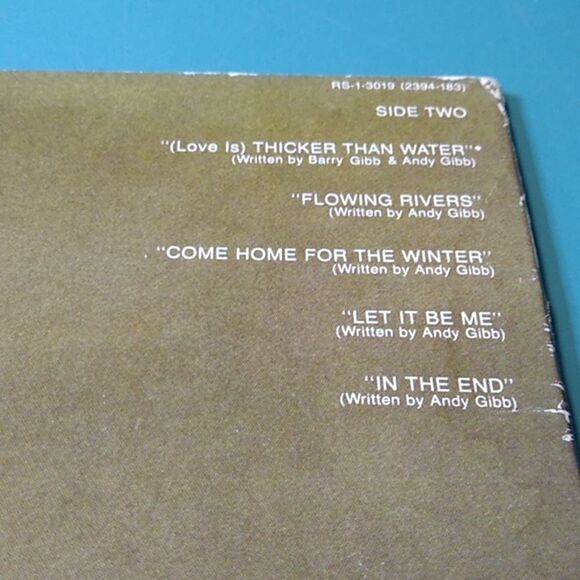 Andy Gibb Flowing Rivers Vinyl Record - Picture 5 of 11